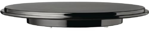 APS GK858 Pure Round Cake Platter, Melamine, Black | Brings elegant presentation to buffet service, ideal for commercial catering and high-volume hospitality use.