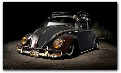 120x70cm Oldtimer schwarz braun Leinwandbild fertig auf Keilrahmen, tolle Optik - Deutsche Qualität - moderne stilvolle Dekobilder und Designs für Ihr Wohnzimmer, Schlafzimmer Büro usw. ideal auch als Geschenk zu Geburtstag, Ostern, Weihnachten, Hochzeiten etc. - günstig und werthaltig zugleich - Bilder zum Träumen
