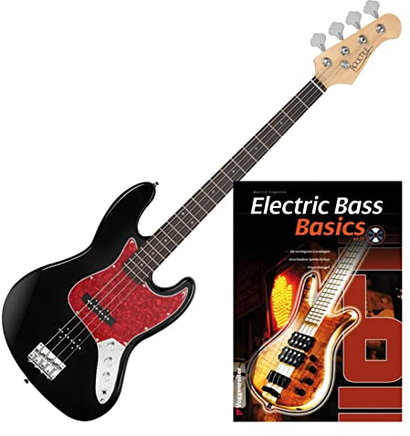 Rocktile Pro JB-30BK 70´s Deluxe E-Bass SET + Noten + CD