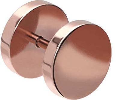 PIERCINGLINE® Falsa dilatación en acero quirúrgico rosado PLANCHA 10 mm