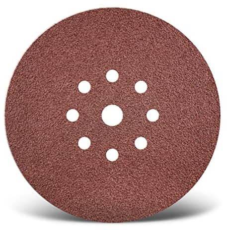 MENZER Red Klett-Schleifscheiben, 225 mm, 9-Loch, f. Trockenbauschleifer, Normalkorund (10 Stk.) K16