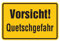 Buddel-Bini Qualitäts - Aluminium Schild Vorsicht! Quetschgefahr 200x300 mm geprägtes Aluschild 0,6 mm Alu