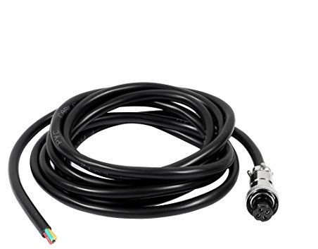 Sourcingmap GX12 Joint 4 Pins Female Aviation Socket Connector Electrical Cable 2 M