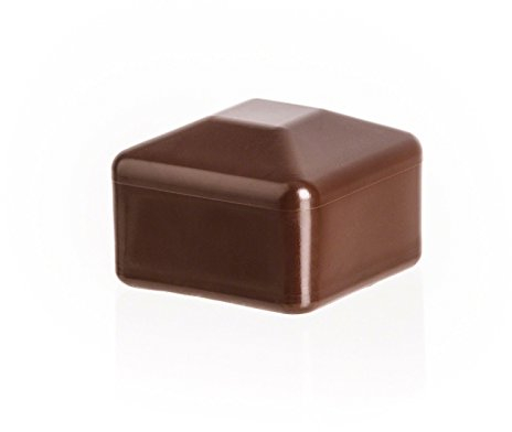 EMFA Zaunpfahlkappe 80x80 mm 10 Stück Braun Pfostenkappe quadratisch Zaunpfostenkappen Zaunabdeckung Kunststoff Deckel Zaunkappen 8x8 cm