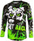 Broken Head MX Jersey Strike Back Grün - Langarm Funktions-Shirt Für Moto-Cross, BMX, Mountain Bike, Offroad - Größe L