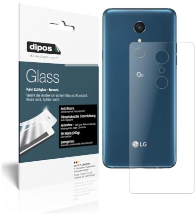 dipos 2x Displayschutzfolie 9H matt für LG Q9 Rückseite | Antireflex, entspiegelnd, bricht und splittert nicht, kein Echtglas, Anti-Shock, kratzfest, blasenfrei, selbstklebend