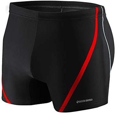 sesto senso Herren Badehose Eng Schwimmhose M bis 4XL Enganliegende Bademode Swimming Shorts
