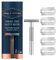 King C. Gillette Double Edge Safety Razor for Men, Gillette Razors for Men, 5 Platinum Coated Double Edge Razor Blades, Safety Razors for Men, Mens Razors for Shaving, Razor Blades Men