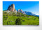 Atemberaubende Leinwand Bergbilder - Cinque Torri, fünf Türme - als 120x80cm großes XXL Leinwandbild. Wandbild als Hintergrund und Deko für Wohnzimmer & Schlafzimmer. Aufgespannt auf Holzrahmen