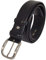 Conte Massimo Ceinture porte-monnaie de voyage en cuir véritable, avec poche tactique interne zippée Noir 110 (tg 48-50)