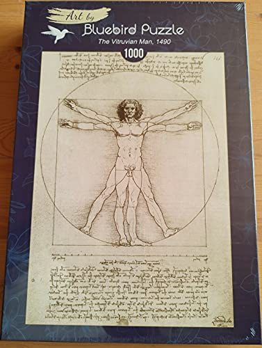 Bluebird Puzzle - The Vitruvian Man, Leonardo Da Vinci - 1000 Teile - (60009)