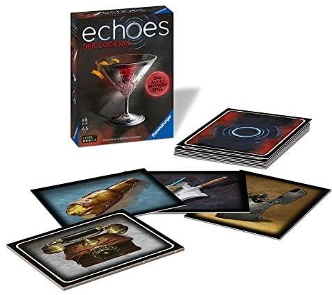 Ravensburger Echoes The Cocktail Audio Murder Mystery Spiel für Erwachsene und Kinder ab 14 Jahren - schnelle Spiele, Englische Ausgabe