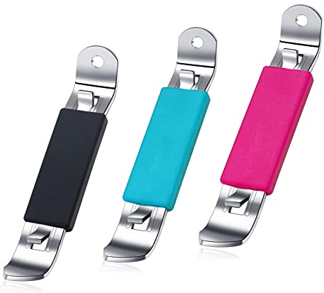 3 Pieces Magnetic Bottle Openers Can Opener Classic Beer Opener Stainless Steel Small Bottle Opener Can Tapper with Magnet for Camping and Traveling HANCELANT