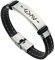 ForeverWill God is Greater Than The Highs and Lows Armband,Stilvolles Religiöses Silikon Armband für Christ, Inspirierender Christus Glaubens Armreif für Frauen Männer Familie Freunde,Silber