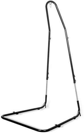Support de chaise hamac uniquement, hauteur réglable de 200 à 230 cm, capacité de 150 kg, support robuste pour chaise hamac avec structure en acier massif avec finition revêtement en poudre,