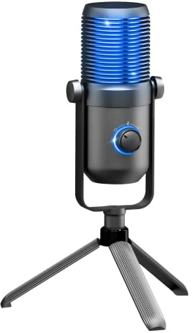 Spirit Of Gamer - EKO 900 - Microfono USB A Doppio Condensatore Con Treppiede Antiscivolo - Ideale Per Registrazioni Vocali, Streaming, Podcasting e Asmr - Compatibile Con Gaming PC e Mac