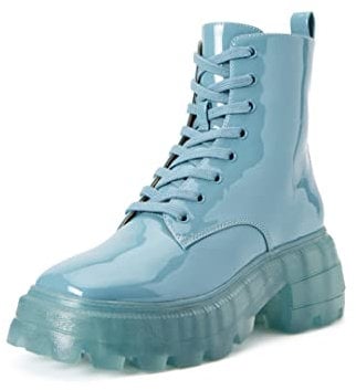 Katy Perry Damen Der Geli Combat Boot Springerstiefel, Arctic Blue, 37 EU