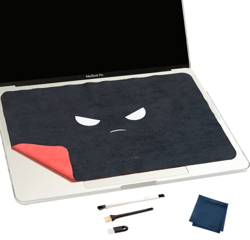 Bqover 2 Pack Reversible 13 Microfiber Laptop Keyboard Cover Cloth for MacBook, Liner Cleaning Cloth (13 MacBook)