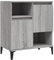 vidaXL Buffet, Armoire Latérale avec 4 Compartiments, Meuble de Rangement, Organisateur de Salle de Séjour, Industriel, Sonoma Gris Bois d'Ingénierie