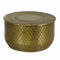Casa Moro Orientalischer Beistelltisch ALAVA Gold M Ø 37cm rund Hammerschlag Aluminium Luxus Couchtisch Sofatisch Wohn-Deko TSV8044