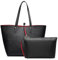 Miss Lulu Damen LT6628-1 BK Tragetasche, Schwarz, Verstärkt