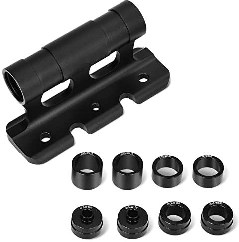 LIFEJXWEN Bike Fork Mount, Bicycle Car Roof Mount with 4 Removable Fittings for Road Bike, M5x100mm, M12x100mm, M15x100mm, M15x110mm
