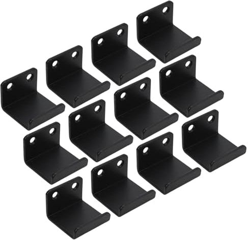 Antrader Tile Hanger Steel Wall Tile Bracket,12Pcs Wall Mounted U Brackets Tile Hanger Bracket Stainless Steel Mounting Brackets Wall Hanger Fastener Bracket for Ceramic Tile Display