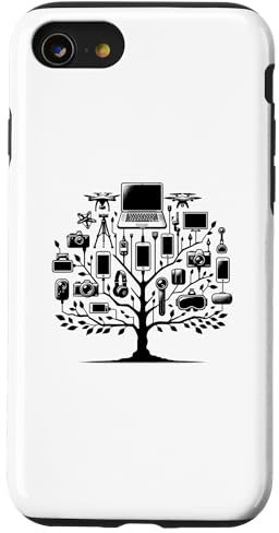 Custodia per iPhone SE (2020) / 7 / 8 Gadget Gli strumenti del gadget tecnologico della tecnologia dell'era moderna