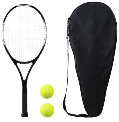 27 Zoll Speed Tennisschläger für Erwachsene Ultraleicht Tennisschläger mit 2 Bällen Tragetasche