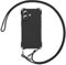 ZCDAYE Case for iPhone 16 with Lanyard, Soft Silicon Phone Case Slim Fit, Adjustable Crossbody Neck Rope Shoulder Strap Shockproof Phone Cover for iPhone 16 (6.1 inch), Black