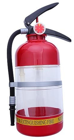 BEBEMOKO Acrylic Fire Extinguisher Beverage Dispenser Electric Wine Beer Pump Home Drink Dispenser
