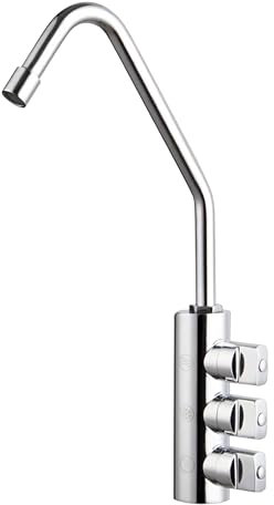 Shurity 302 Acciaio Inox Rubinetto di prelievo 3 vie per depuratori 1/4”mm. (Cromo)