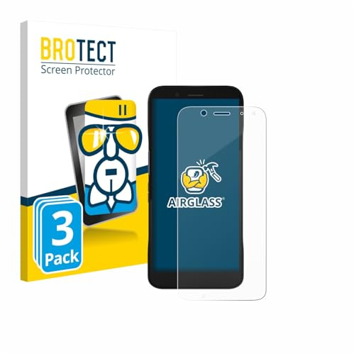 BROTECT Schutzglas für Datalogic Memor 12 | 3 Stück Transparenter Displayschutz Made in Germany Schutzfolie Panzer Folie Glas 9H Anti-Fingerprint Einfache Montage Clear