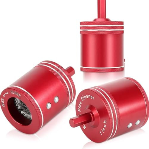 3PCS Nettoyeur De Tuyaux En Cuivre Métallique,Brosse De Nettoyage De Tubes De Forage En Métal Nettoyeur De Tubes En Cuivre,25/22mm/15mm Drill Tube Cleaning Brush,Copper Pipe Cleaner for Drill (3pcs/Se