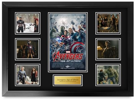 HWC Trading Avengers Age Of Ultron Gifts Printed Poster Signed Autograph Picture for Movie Memorabilia Fans - A2 Framed (ID-006416)