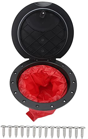 Segrehy 11,2 in Deck Platte Kit Deck Luke mit Aufbewahrung Tasche für Kajak Yacht Fischerboot Schwarz