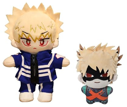 Zhongkaihua MHA Midoriya Izuku Plüschfigur-Kissen-Anhänger 10 cm Anime PP-Baumwolle Kissen weich gefüllt, pelzig, für Zuhause, Tasche, Schlüsselanhänger, Sofa-Dekoration für Fans