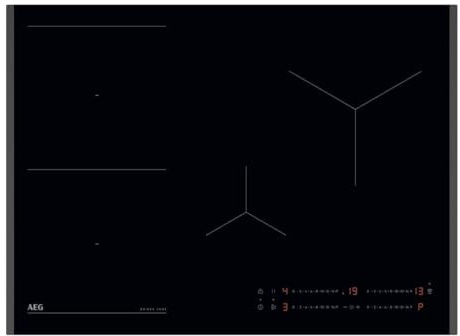 PIANO COTTURA A INDUZIONE AEG TO74IB00FB, 4 zone cottura, 710 mm x 520 mm