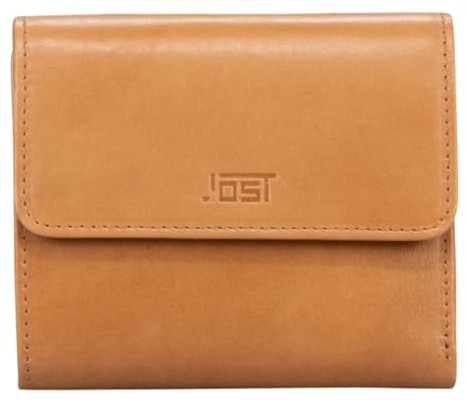 Jost Cuero Monedero Rana Wallet Cognac marrón Claro