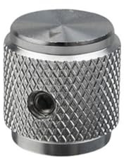 BESPORTBLE Silberne Potentiometer Knöpfe mit Leichtem Lautstärkeregler 2 Satz aus Zinklegierung für E-gitarre und Bass für Gitarrenladen Zubehör