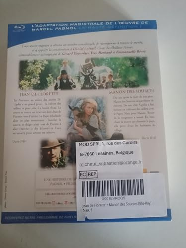 Coffret marcel pagnol : jean de florette ; manon des sources [Blu-ray] [FR Import]