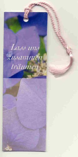 Lesezeichen mit Bändchen Lass uns zusammen träumen - Zeichen der Freundschaft