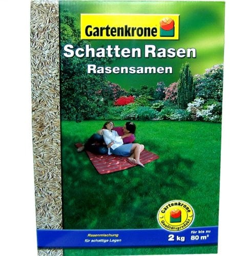 2Kg Schatten Rasensamen Gartenkrone Grassamen Rasen Rasendünger Gras