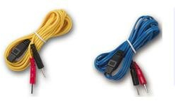 1 Paar Kabel für Mikrofon und Smart Tens (Blau + Gelb)