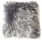 Reissner Lammfelle Tibet Lammfell Kissenbezug langflorig 40x40cm JAY33 Farbe dunkelgrau (Tops)