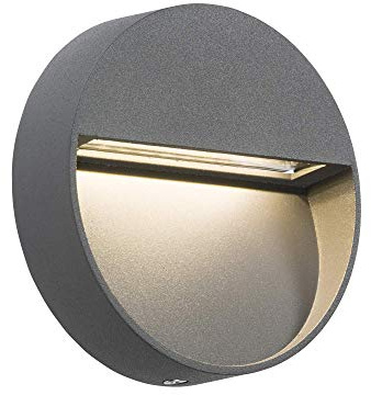 Knightsbridge Guide Light, Die Cast Aluminium, 2 W, Grey, 11.5 x 2.8