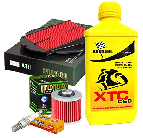 Kit tagliando Bardahl XTC C60 10W40 filtro olio aria candele Yamaha TDM 900/ABS