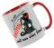 So viele Idioten und nur eine Sense Kaffeetasse mit Motiv, Tasse mit Druck, auch individuell mit Spruch, Foto, Wunschtext, Wunschname (Rot)