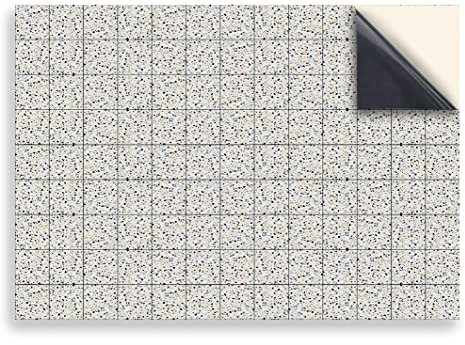 Stick & Go Self Adhesive Dolls House Wallpaper 1/12th Scale Vinyl Sheets | Retro Floor Tiles No 105