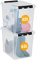 SmartStore Aufbewahrungsboxen mit Deckel, groß, 52 l, transparent, 2er-Pack, verstärkt, 10 Jahre Garantie, lebensmittelecht, mit Clipverschluss, stapelbar, BPA-freier Kunststoff, 50 x 39 x 41 cm
